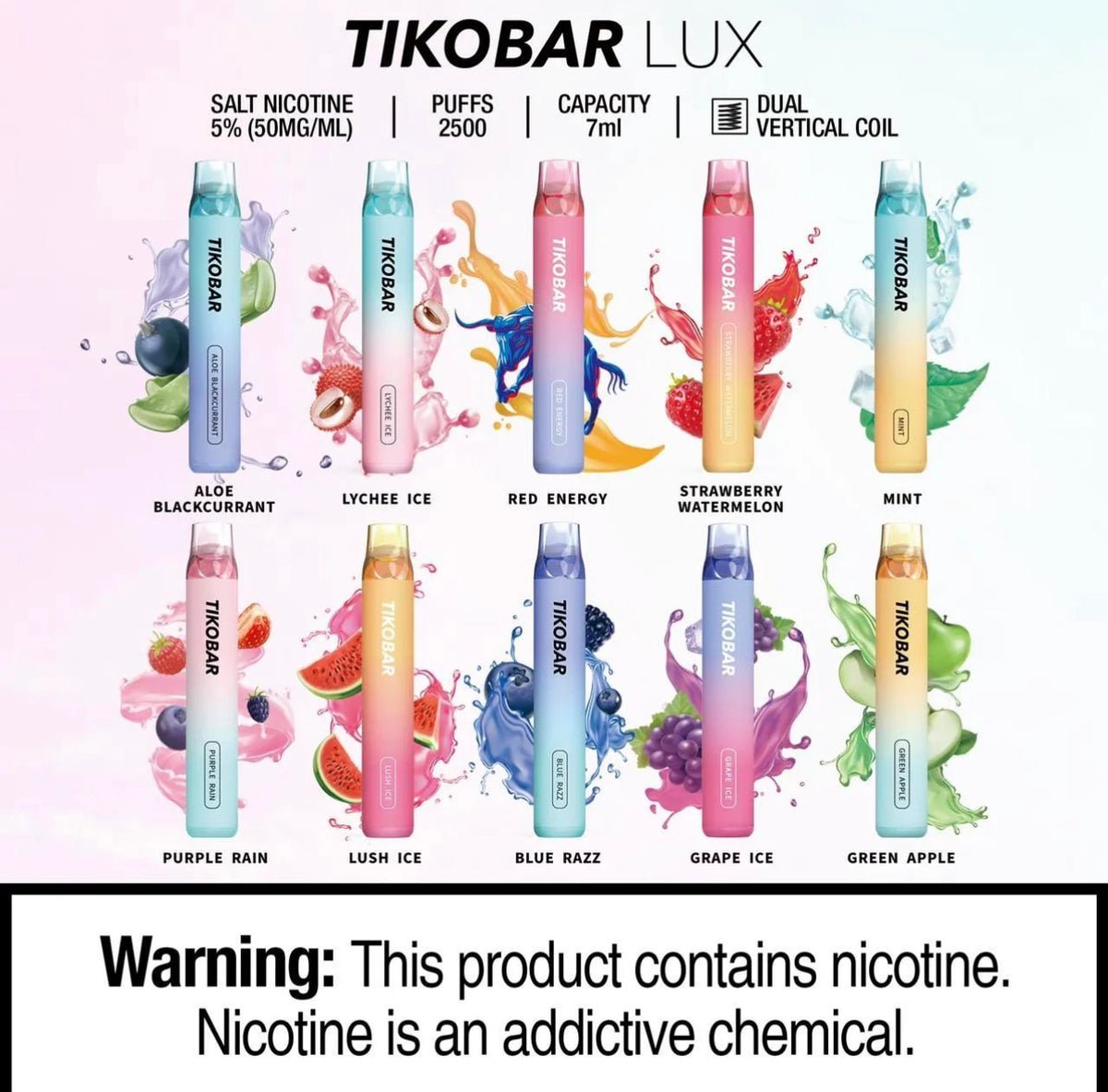 TIKOBAR LUX 2500 PUFFS